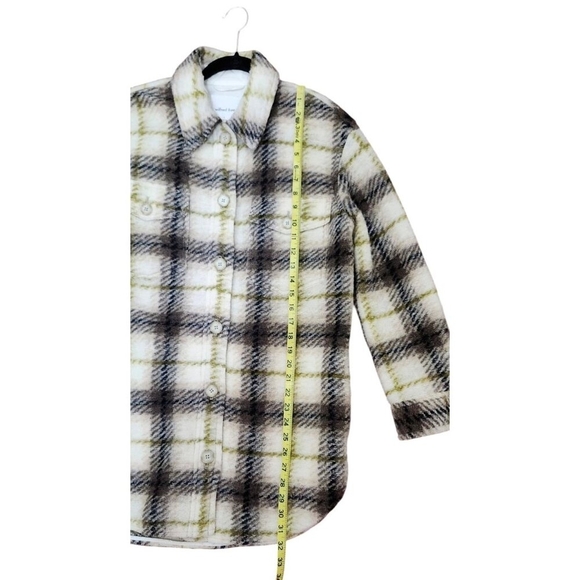 Wilfred Free Aritzia Plaid Wool Blend The Ganna Long Shacket Womens Small - Picture 15 of 16